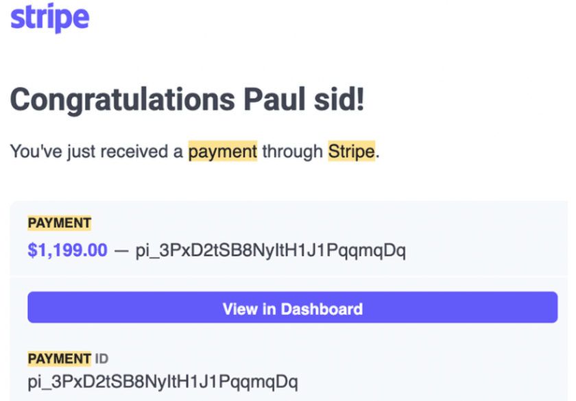 Payment proof 13