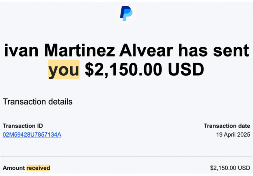 Payment proof 16