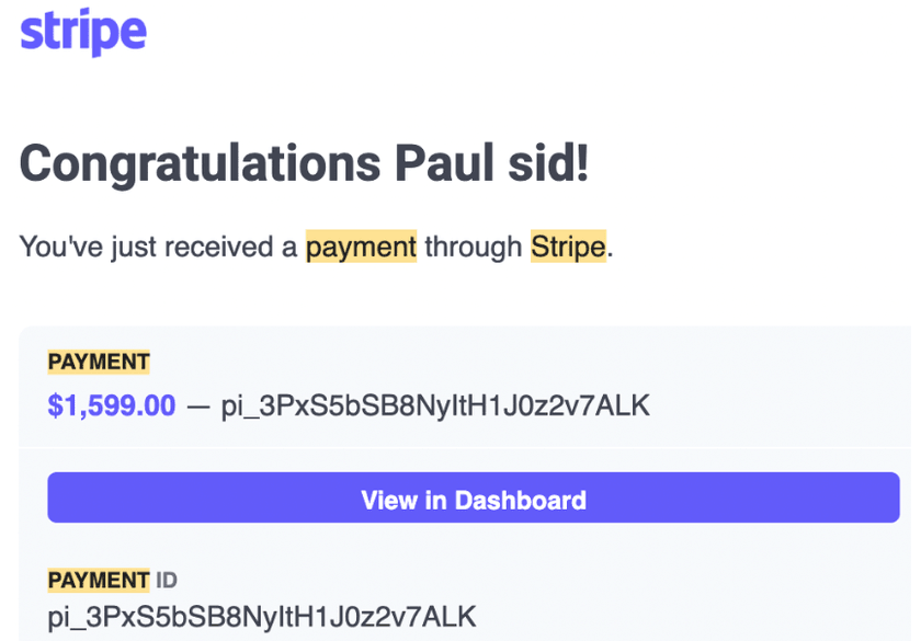 Payment proof 17