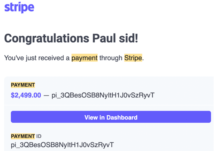 Payment proof 19