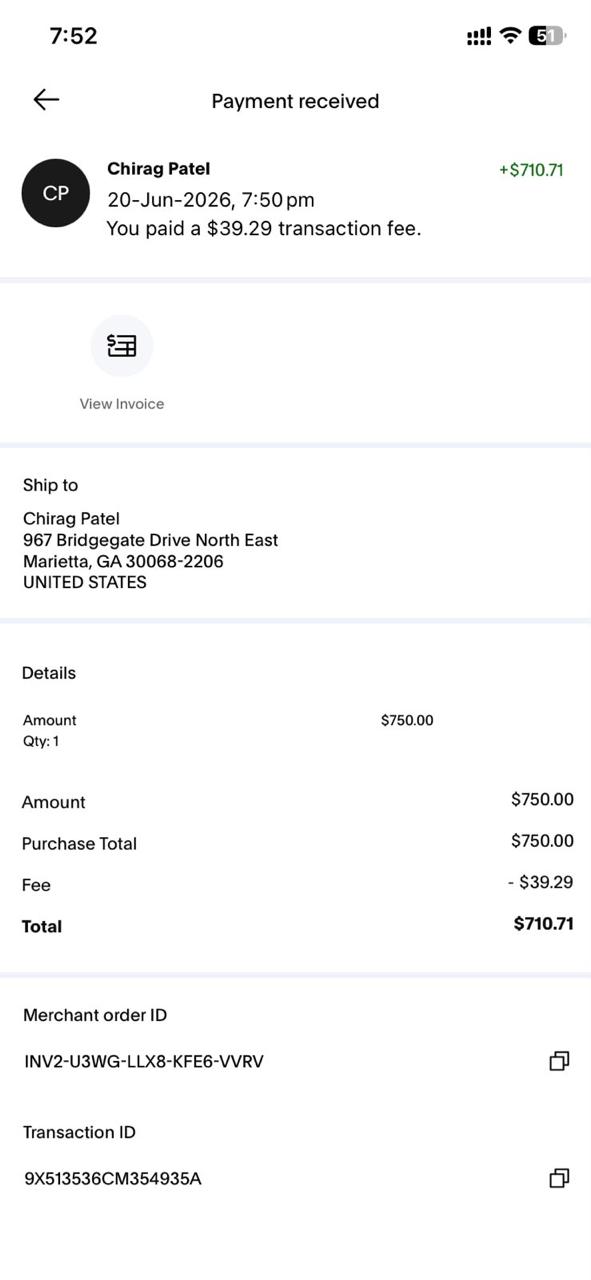 Payment received proof 3