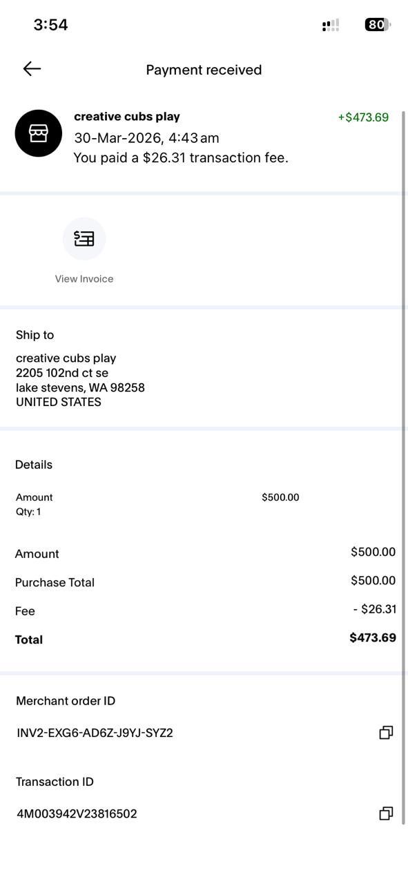 Payment received proof 4